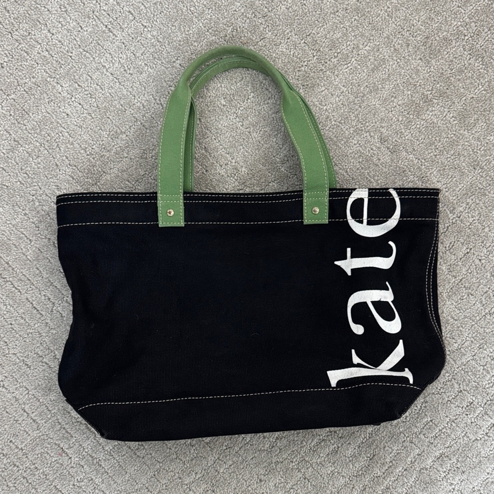 Kate Spade Black and Green Tote Bag